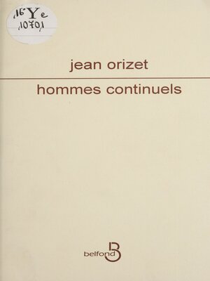 cover image of Hommes continuels